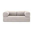 Modular Compression Corduroy Sleeper Sofa Bed - White - Compressed Sofa