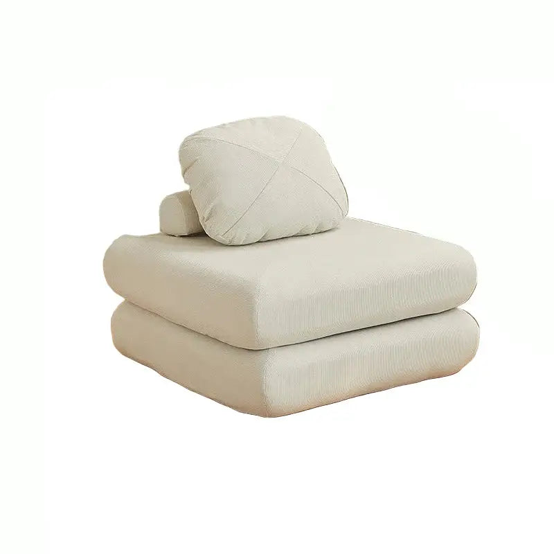 Modular Sectional L Shaped Compressed Bed Sofa - White - 80 × 80 × 40 cm - Compressed Sofa