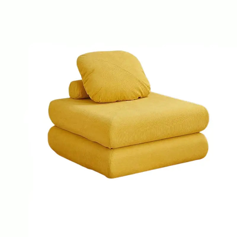 Modular Sectional L Shaped Compressed Bed Sofa - Yellow - 90 × 90 × 40 cm - Compressed Sofa