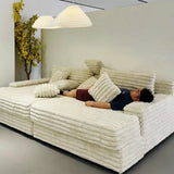 Modular Sectional Velvet Puffs Compressed Bed Sofa - Compressed Sofa