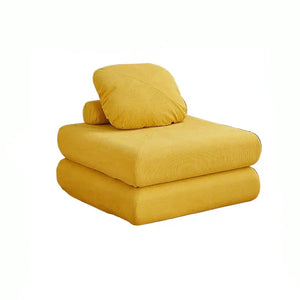 Modular Sectional L Shaped Compressed Bed Sofa - Yellow - 60 × 60 × 40 cm - Compressed Sofa