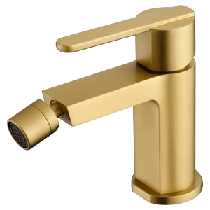 Roma Brushed Gold Bidet Mixer Single Handle, main product view