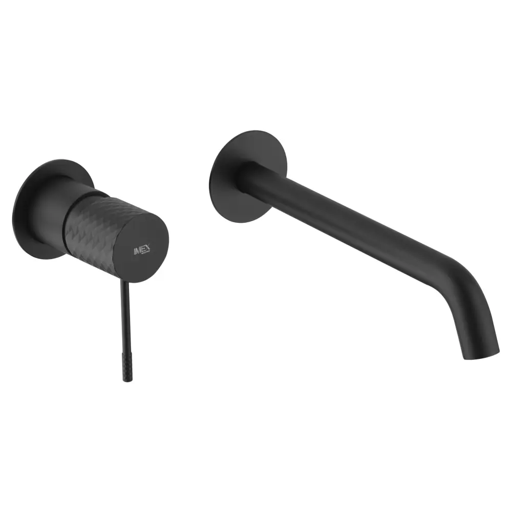 Monomando Empotrado Lavabo Génova Negro Mate - Faucet