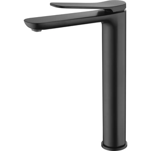 Matte Black Tall Sink Mixer Faucet Modern Design, main product view