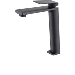 Matte Black Single Lever Basin Faucet Tall Spout, main product view