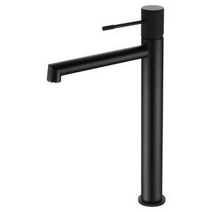Matte Black Single Lever Basin Faucet Modern Design, main product view