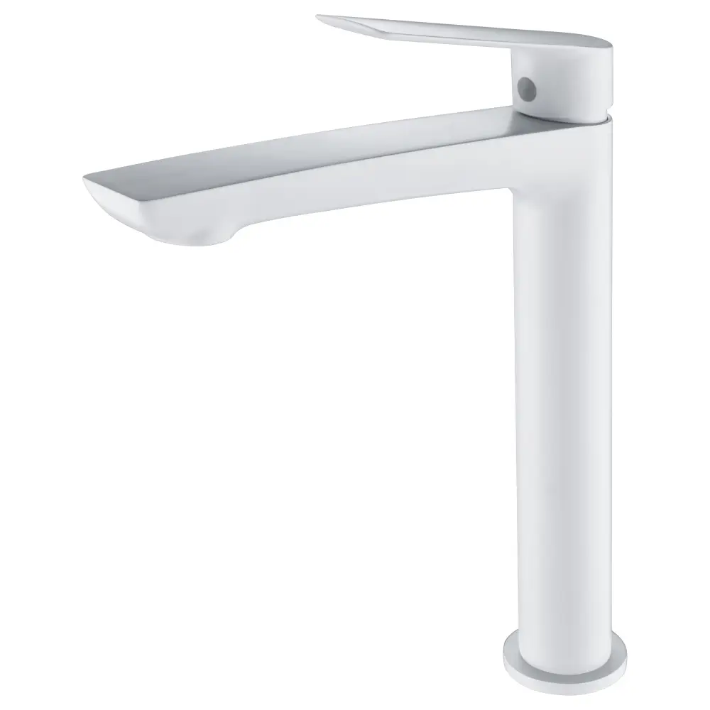 Monomando Lavabo Alto Lúxor Blanco Mate