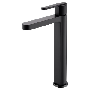 Matte Black Single Lever Basin Faucet Roma Series, main product view