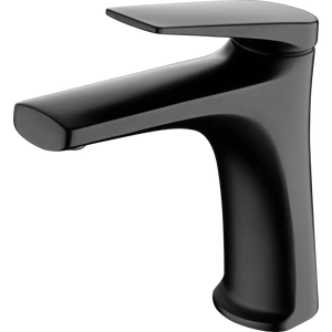Matte Black Basin Mixer Faucet Modern Minimalist Design, main product view