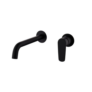 Matte Black Built-in Sink Mixer Single Lever Faucet, main product view