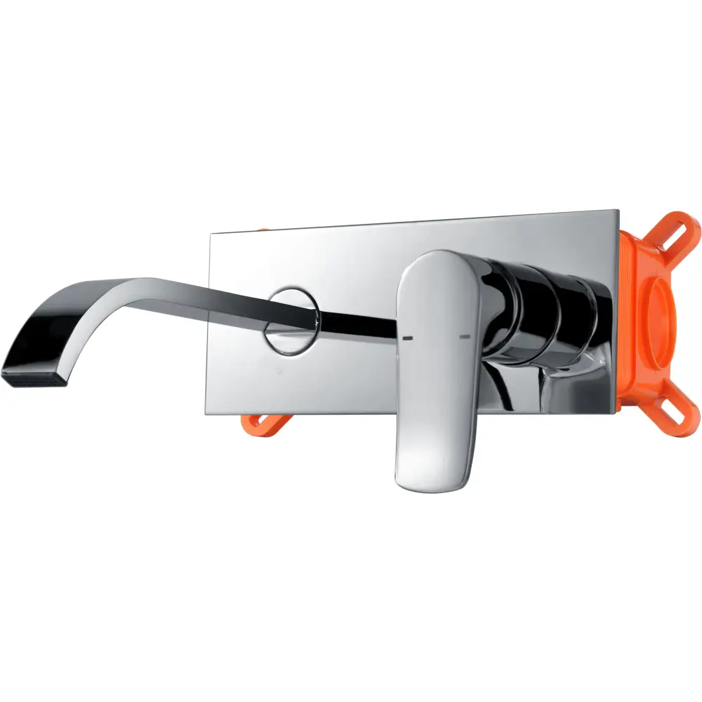 Malta chrome single lever sink faucet with polished finish, monomando design