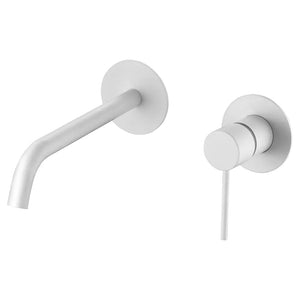 Matte White Built-in Sink Mixer Faucet, main product view