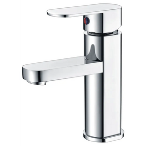 Chrome Single Lever Sink Mixer Modern Bathroom Faucet, main product view