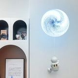 Moon Minimalist Beside Astronaut Wall Lamp - Light