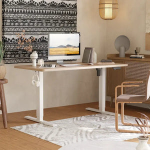 Solid Wood Standing Desk - 48’’ x 24’’ / Light Walnut - Desk