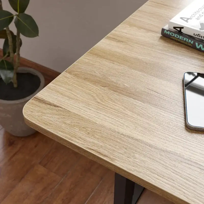 Natur Solid Wood Bamboo Standing Desk Only Table - Desk