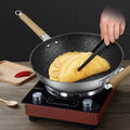 Non Stick Round Bottom Ear Steaming Cover Lid Pan - Cookware set