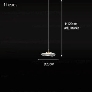 Nordic Circular Modern Chandelier Pendant Lamp - Ceiling Light