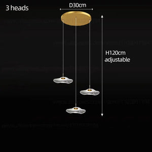 Nordic Circular Modern Chandelier Pendant Lamp - Ceiling Light