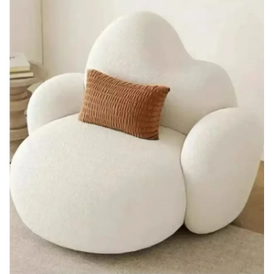 Nordic Cloud Shaped Compressed Modern Sofa - PU Leather - 1 Seat - Compressed Sofa