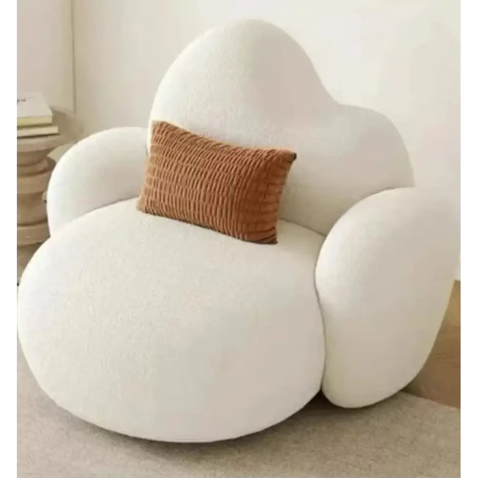 Nordic Cloud Shaped Compressed Modern Sofa - PU Leather - 1 Seat - Compressed Sofa