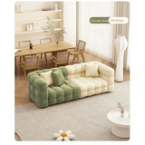 Nordic Cream Style Small Sectional Sofa for Living Room - Single: 124*90*68cm / Green - Sofa