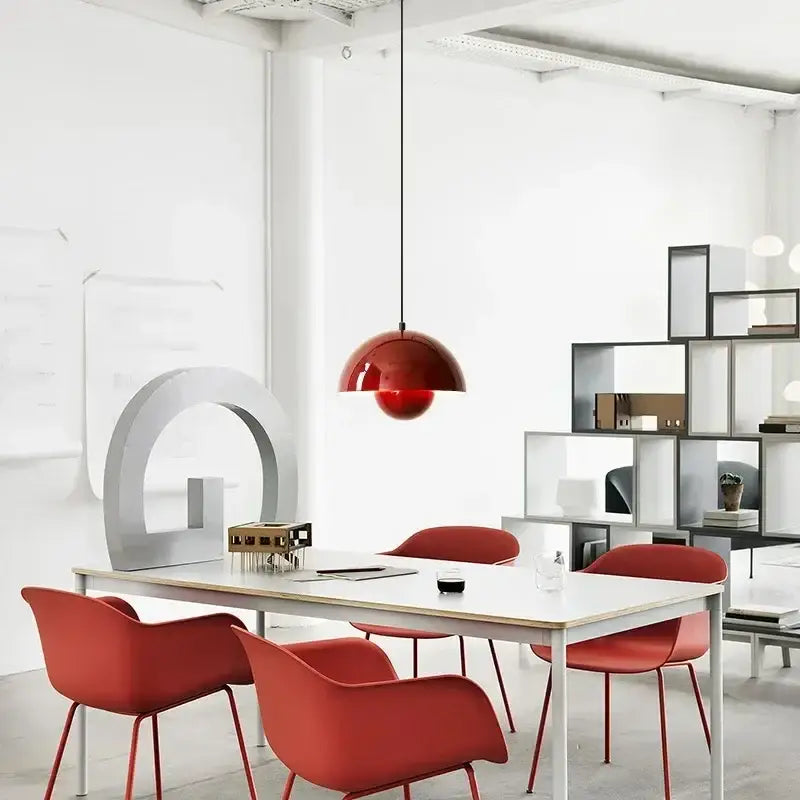 Nordic Flower Semicircular Hanging Pendant Lamp - Ceiling Lamp