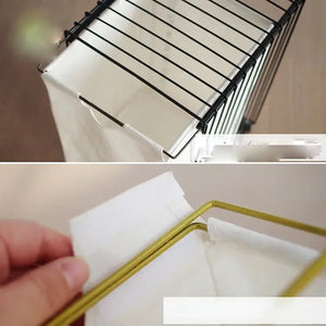 Nordic Iron Simple Storage Basket With Wheels - view 4