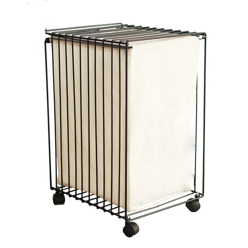 Nordic Iron Simple Storage Basket With Wheels