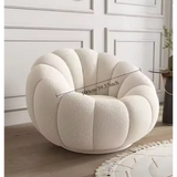 Nordic Lazy Pumpkin Cloud Sofa Chair - Beige - 100 cm - Sofa
