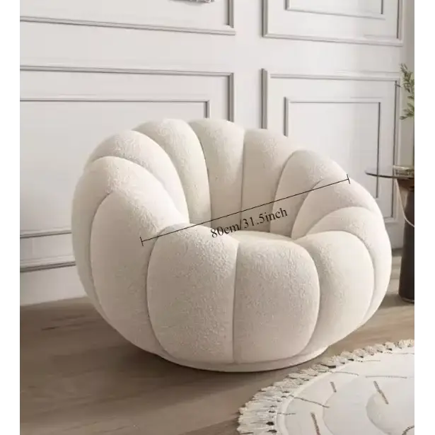 Nordic Lazy Pumpkin Cloud Sofa Chair - Beige - 80 cm - Sofa