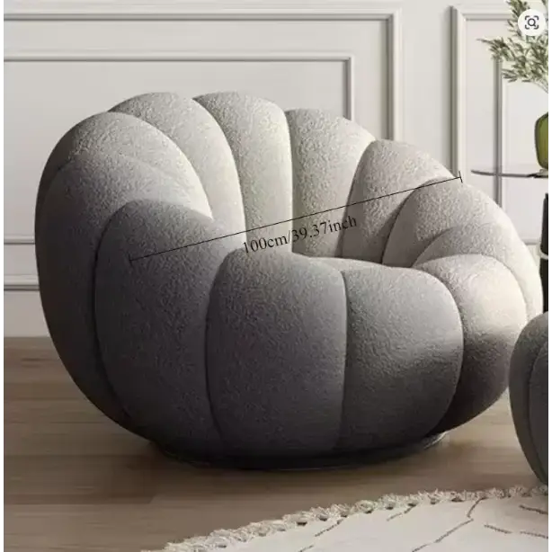 Nordic Lazy Pumpkin Cloud Sofa Chair - Gray - 100 cm - Sofa