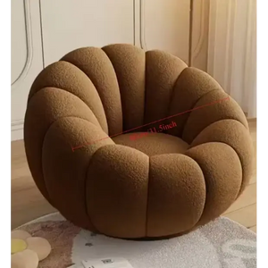 Nordic Lazy Pumpkin Cloud Sofa Chair - Brown - 80 cm - Sofa