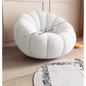 Nordic Lazy Pumpkin Cloud Sofa Chair - White - 80 cm - Sofa