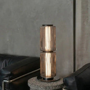 Smoke Glass Nordic Floor Lamp 95cm LED Standing Light - view 2