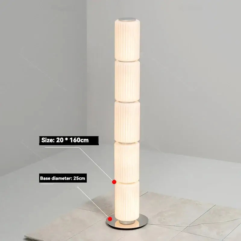Smoke Glass Nordic Floor Lamp 95cm LED Standing Light - view 17