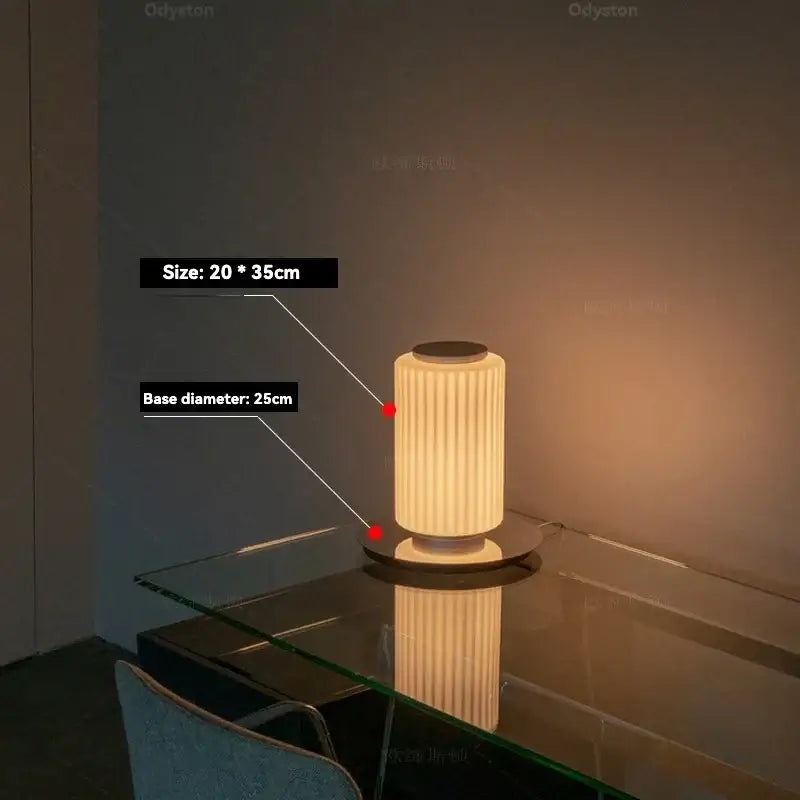 Smoke Glass Nordic Floor Lamp 95cm LED Standing Light - view 9
