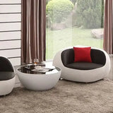 Nordic Luxury PU Leather Lazy Couch Lounge Sofa - 1 Seat