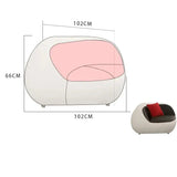 Nordic Luxury PU Leather Lazy Couch Lounge Sofa