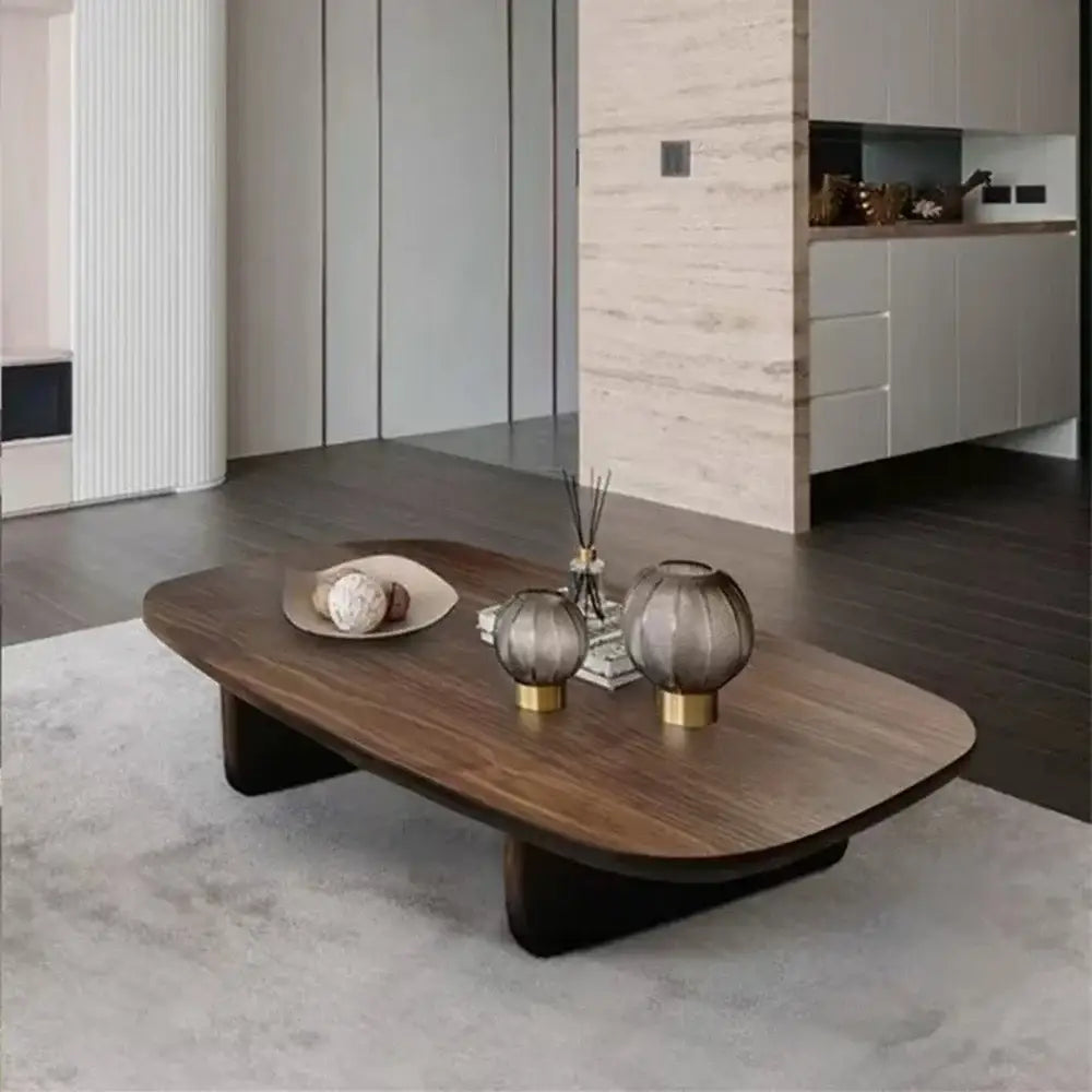 Nordic Minimalist Wooden Square Coffee Table - Multifunctional coffee table