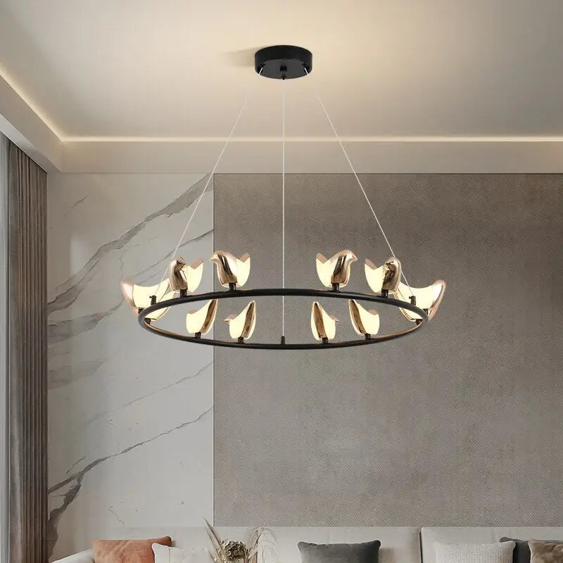 Nordic Modern Bird Chandelier - Lamps