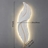 Nordic Modern Creative Feather Light Led Wall Lamp - Small / Warm White (2700-3500K) - Lamps