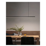 Nordic Modern Minimalist LED Pendant Lamp - Black - L 100cm / Warm White (3000K) - Pendant Lamp