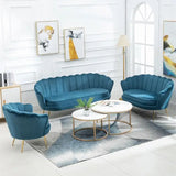 Nordic Modern Velvet Sofa Set for Beauty Salons - Sofa