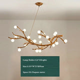 Nordic Retro LED Chandelier Tree Branch - 22 Light Frosted ball / Warm White - Lamps