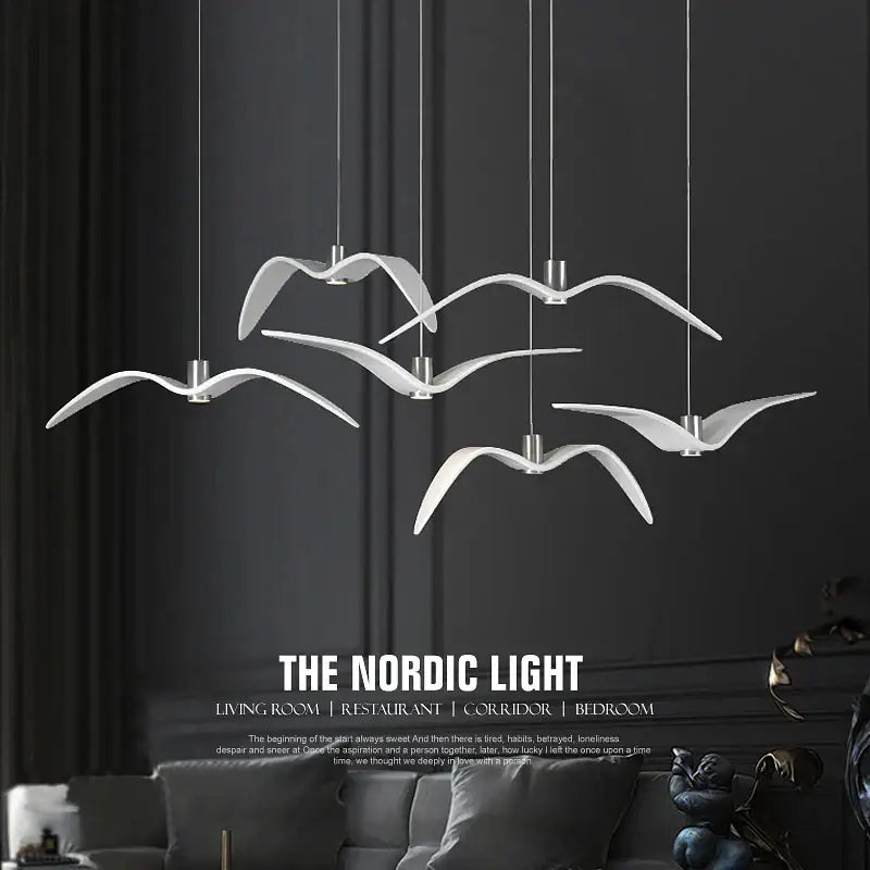 Nordic Seagull Led Birds Chandelier Ceiling Pendant Lamp - Ceiling Lamp