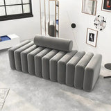 Nordic Stool Strip Cylindrical Sofa - 1 seat / Grey - Sofa