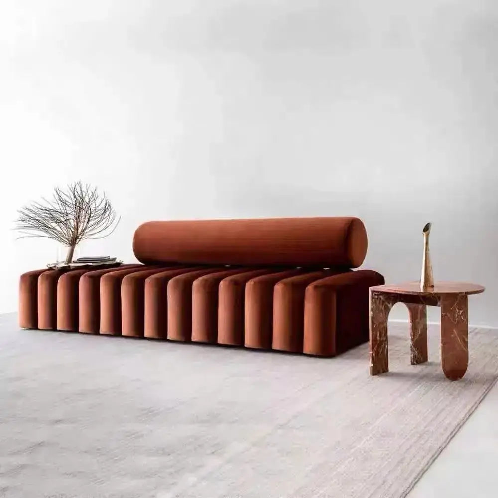Nordic Stool Strip Cylindrical Sofa - Sofa