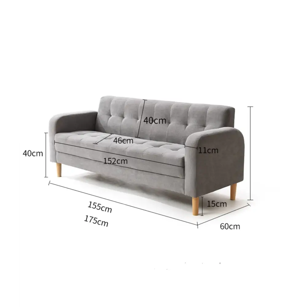 Nordic Style Double Modern Couch Sofa - Sofa
