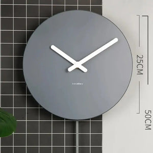Wall Clock with Pendulum Nordic Style Minimalist - Wall Clocks